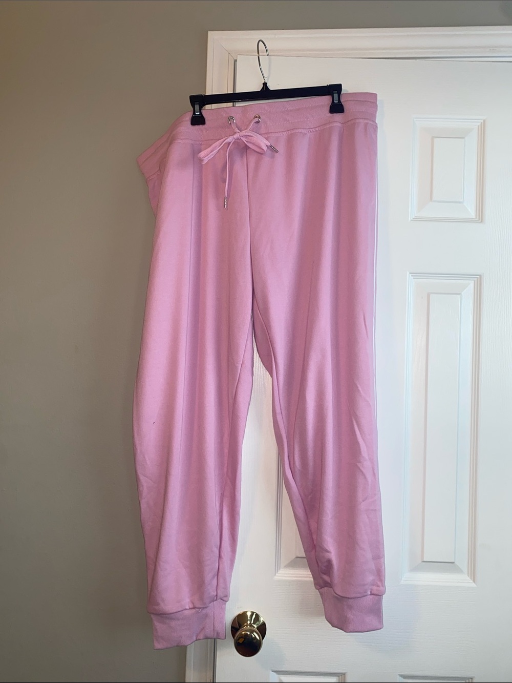 Bebe Light Pink Drawstring Jogger Sweatpants